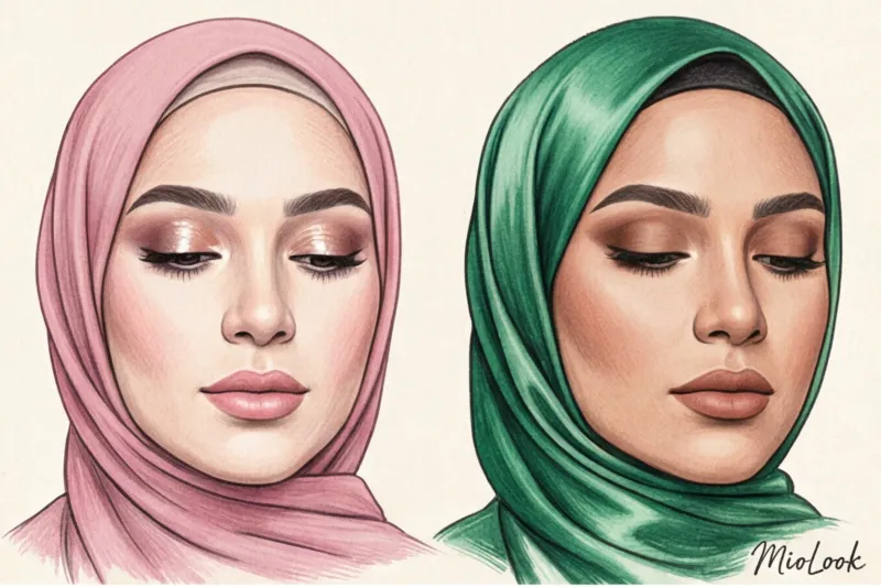 Акцент на глаза: правила выразительного макияжа при ношении платка - 2