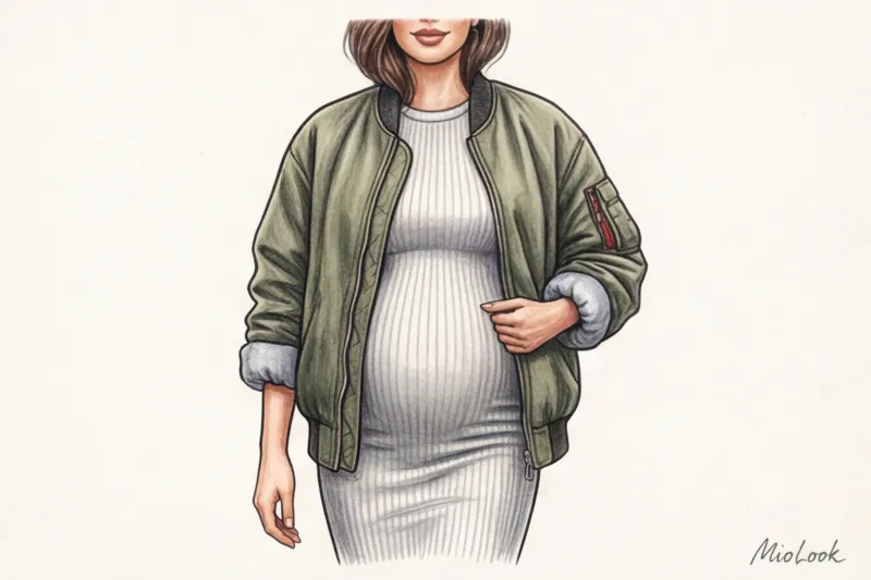 Как носить обычную верхнюю одежду беременным: куртки и пальто - 5