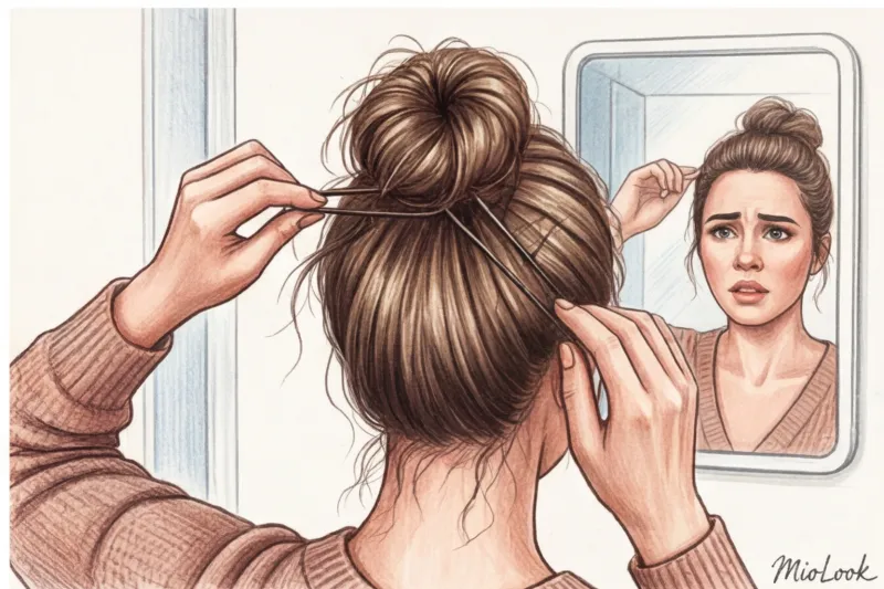 Как сделать идеальный небрежный пучок: 3 быстрых способа - 9