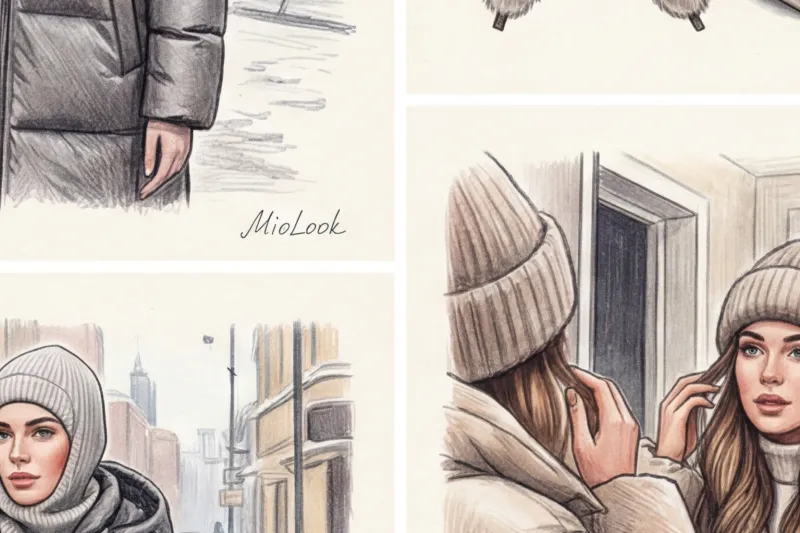 Какую шапку носить с пуховиком: стильные сочетания для зимы - 5