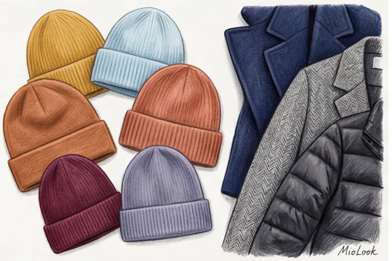 Как подобрать цвет шапки к верхней одежде и лицу - 4
