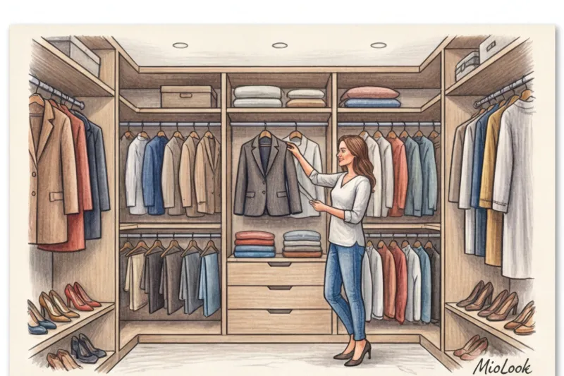 П-образная гардеробная: идеальный дизайн для прямоугольных комнат - 2