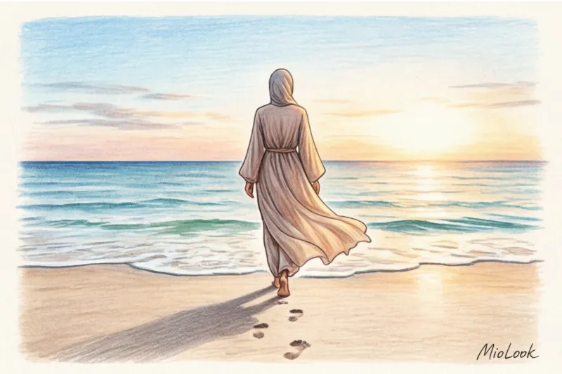 Скромная мода в отпуске: выбор буркини и пляжных образов - 8