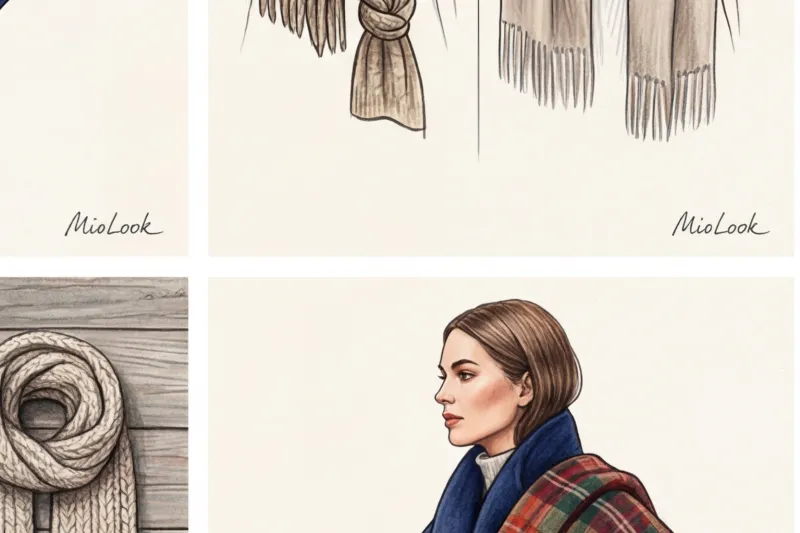 Как красиво завязать шарф на пальто: 10 стильных способов для разного кроя - 6