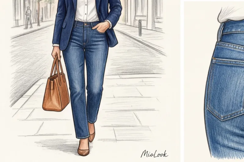 Идеальные джинсы для женщины за 50: посадка, цвет и с чем их носить - 7