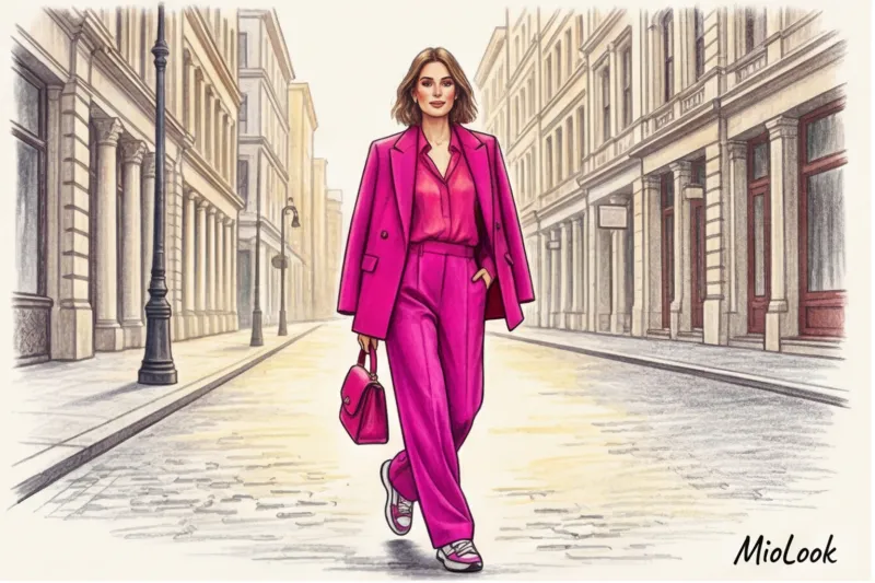 Stylish, vibrant monochrome: a total look