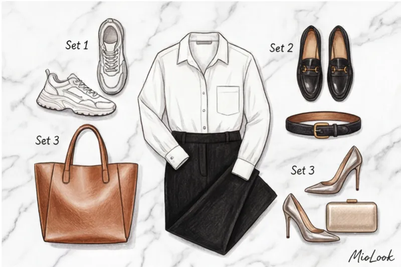 Обувь и аксессуары в микрокапсуле: как менять образы без переодевания - 9