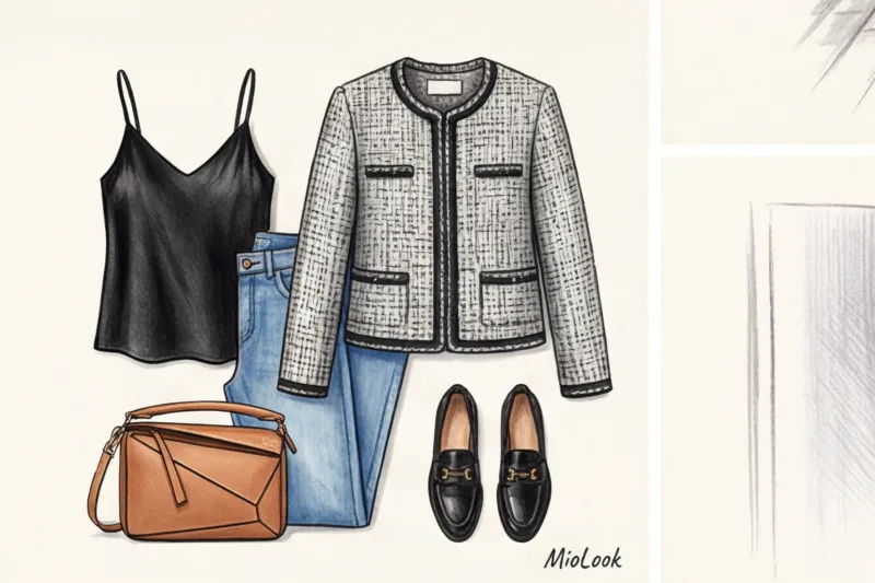 Твидовый жакет в стиле Шанель: как носить классику, чтобы не выглядеть старомодно - 4