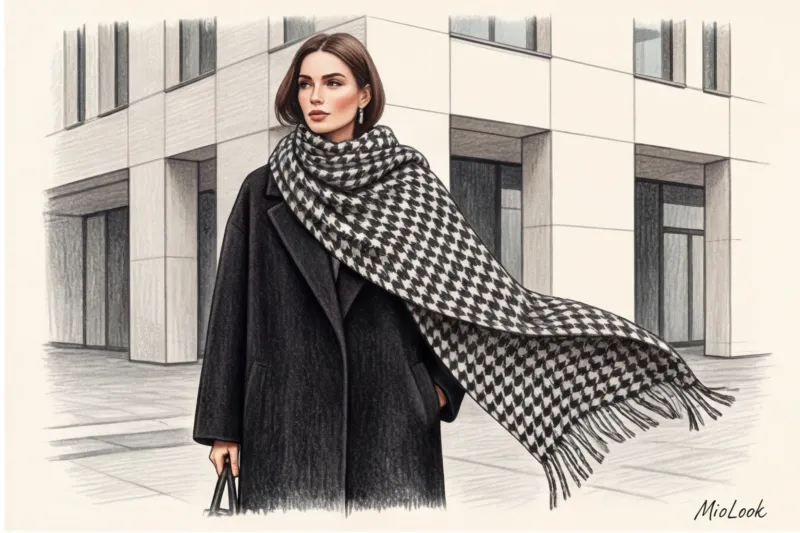 Шарфы и платки: как подобрать идеальный аксессуар к пальто - 3
