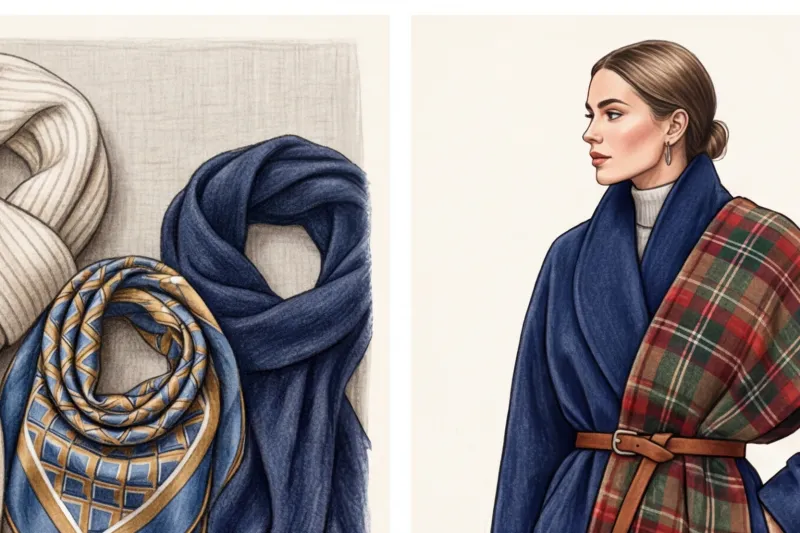 Как красиво завязать шарф на пальто: 10 стильных способов для разного кроя - 2