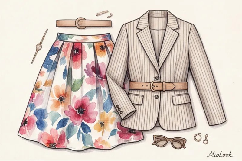 Флористика и геометрия: правила сочетания разных принтов в одном образе - 2