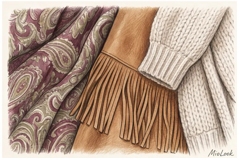 Стиль бохо в одежде: как носить бахрому, принты и многослойность - 9