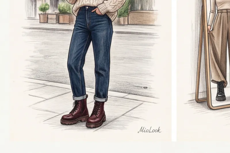 С чем носить грубые ботинки: стильные образы на каждый день - 7