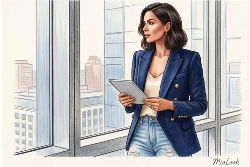 Рваные джинсы в элегантном гардеробе: как носить деним с потертостями и выглядеть дорого - 9