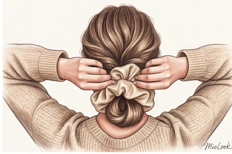 Как сделать идеальный небрежный пучок: 3 быстрых способа - 3