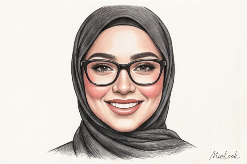 Макияж для тех, кто носит хиджаб и очки - 5