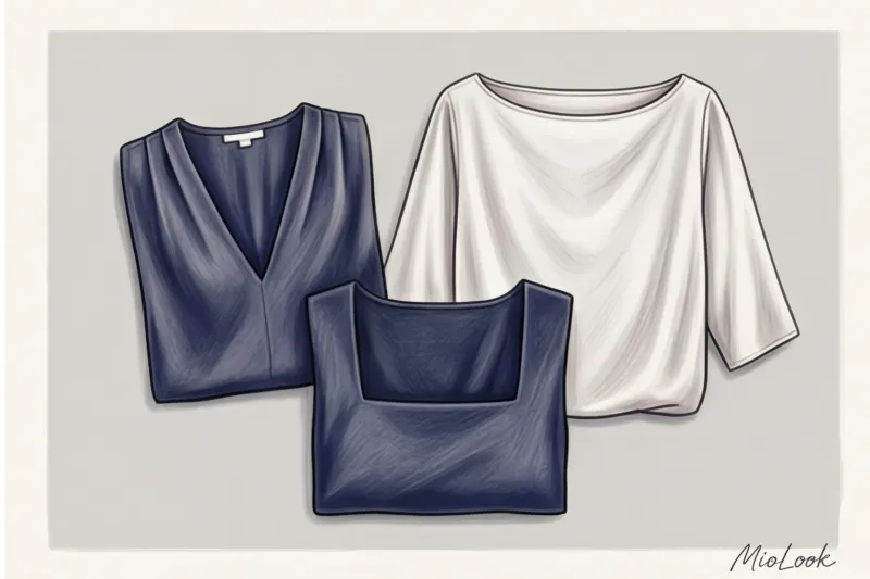 Как выбрать форму декольте и вырез одежды по типу лица - 3