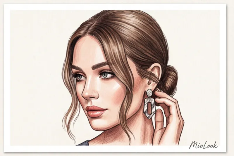 Прямоугольное лицо: визуальная коррекция с помощью украшений и горловин - 6