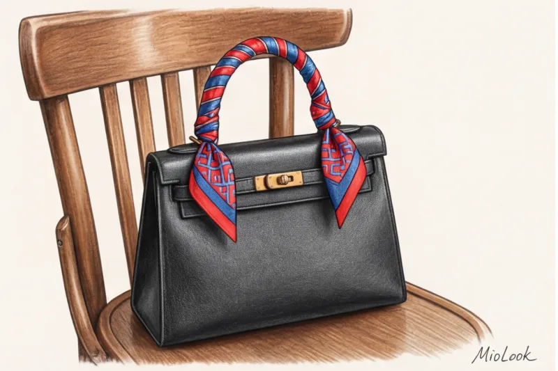 Французский шик: как носить маленький шейный платок (каре) - 4