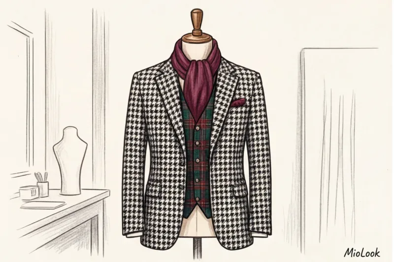 Разновидности клетки в одежде: тартан, виши, гусиная лапка и их сочетания - 4