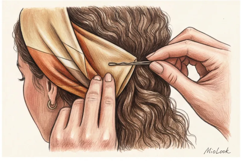 Способы завязать платок на голове: от классической косынки до тюрбана - 7