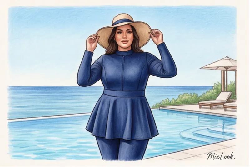 Буркини size-plus: как подобрать закрытый купальник для полной фигуры - 1