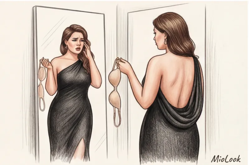 Белье для платьев с открытой спиной и декольте при большой груди - 7