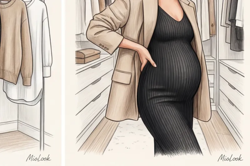 Стиль во время беременности: Образы для будущих мам и парные луки с мужем - 9