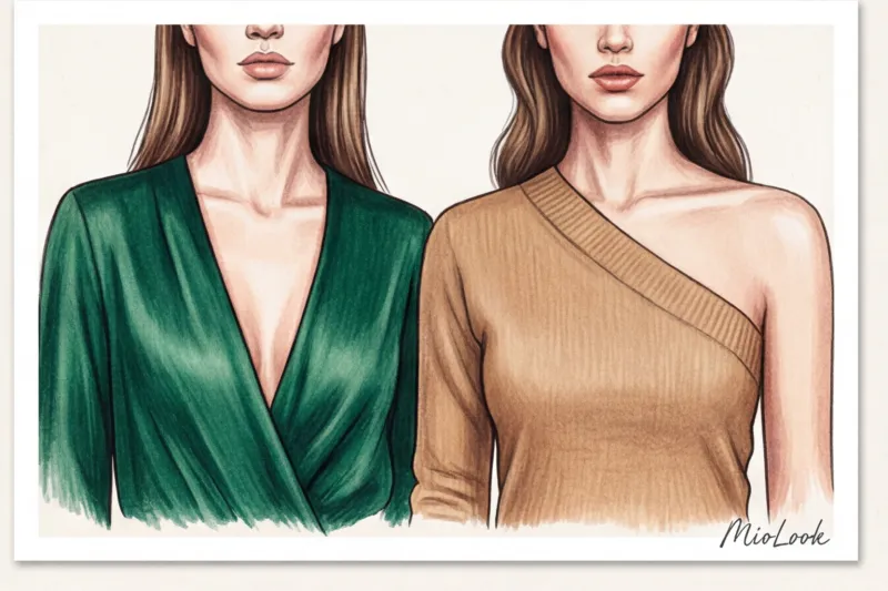 Прямоугольное лицо: визуальная коррекция с помощью украшений и горловин - 9