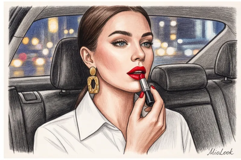 Красная помада и акцентные серьги: самый быстрый способ стать нарядной - 7