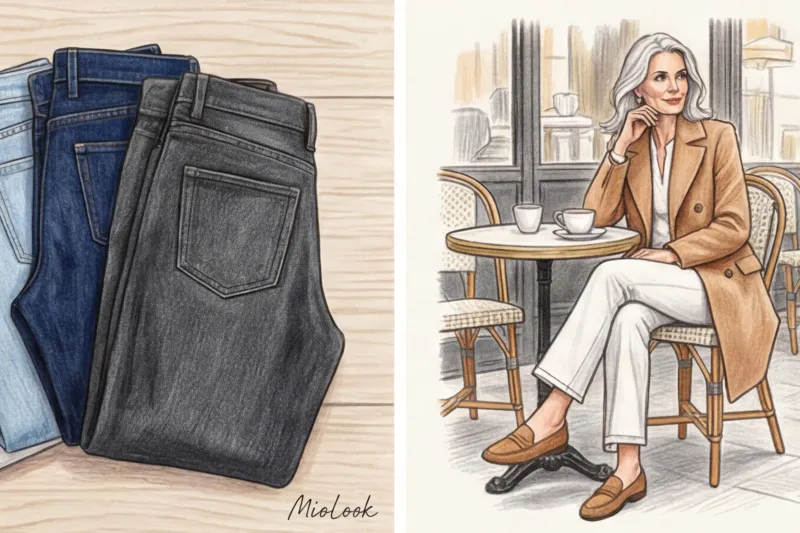 Идеальные джинсы для женщины за 50: посадка, цвет и с чем их носить - 5