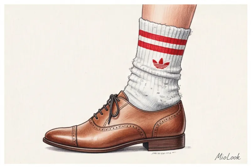 Как стильно носить носки с туфлями, лоферами и босоножками - 5