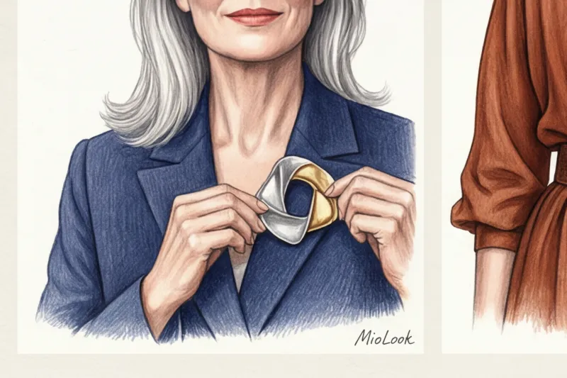 Аксессуары для женщин 50+: как носить платки, украшения и сумки современно - 7