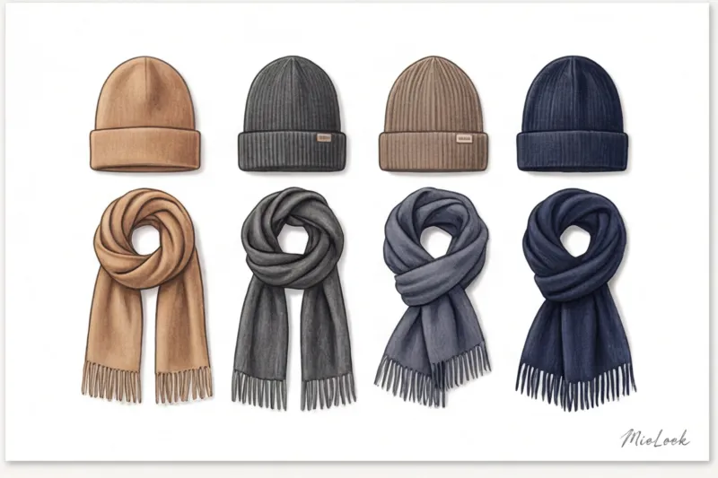 Капсула зимних аксессуаров: сколько шапок и шарфов нужно для базы - 9