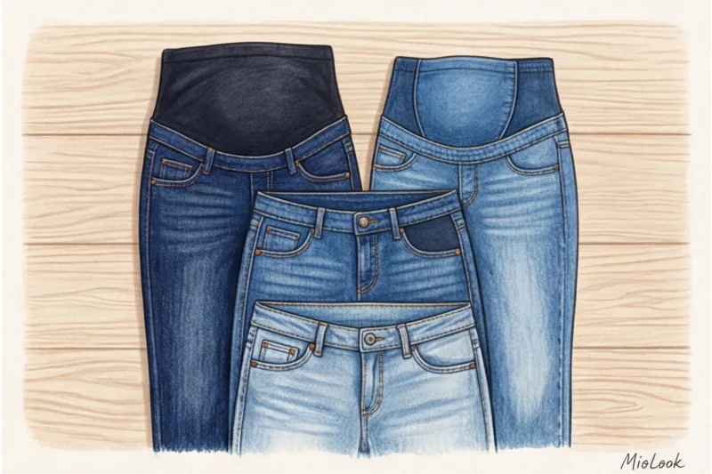 Как выбрать идеальные джинсы для беременных: гид по посадкам - 2