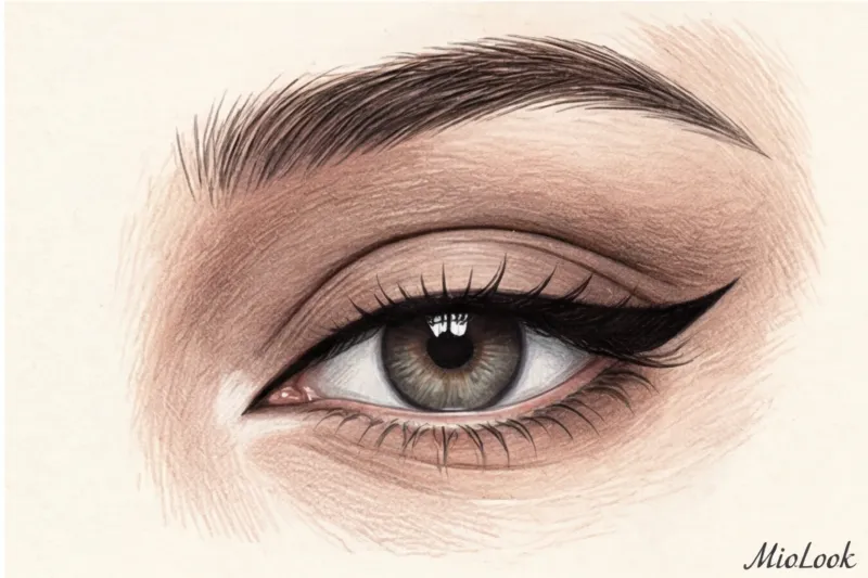 Виртуальный макияж глаз: подбираем стрелки и тени по форме век - 9