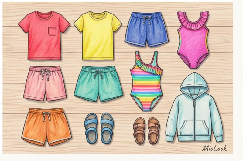 Детский гардероб в отпуск: что взять, чтобы не везти лишнего - 9