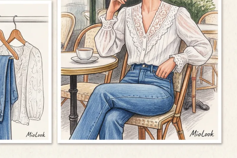 Романтический стиль одежды: рюши, кружево и женственные силуэты - 9