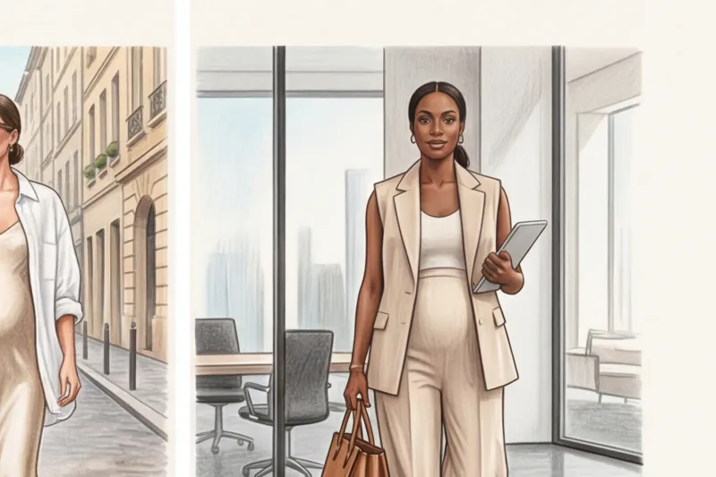 Летний стиль в ожидании малыша: комфортные образы для жары - 3