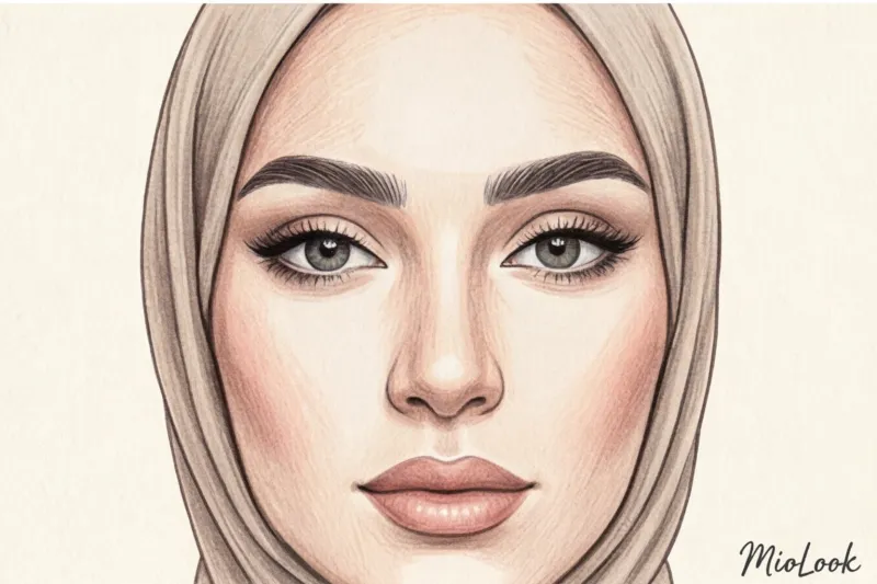 Акцент на глаза: правила выразительного макияжа при ношении платка - 8