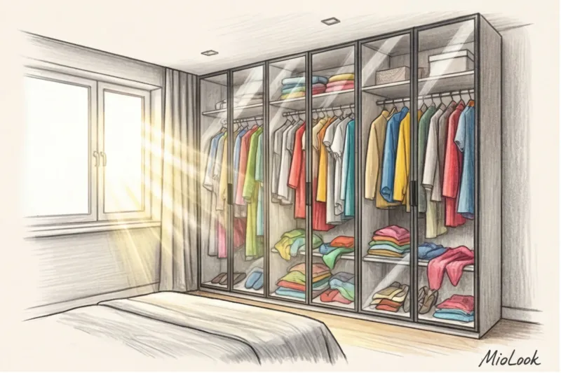 Гардеробная в спальне: зонирование и планировка