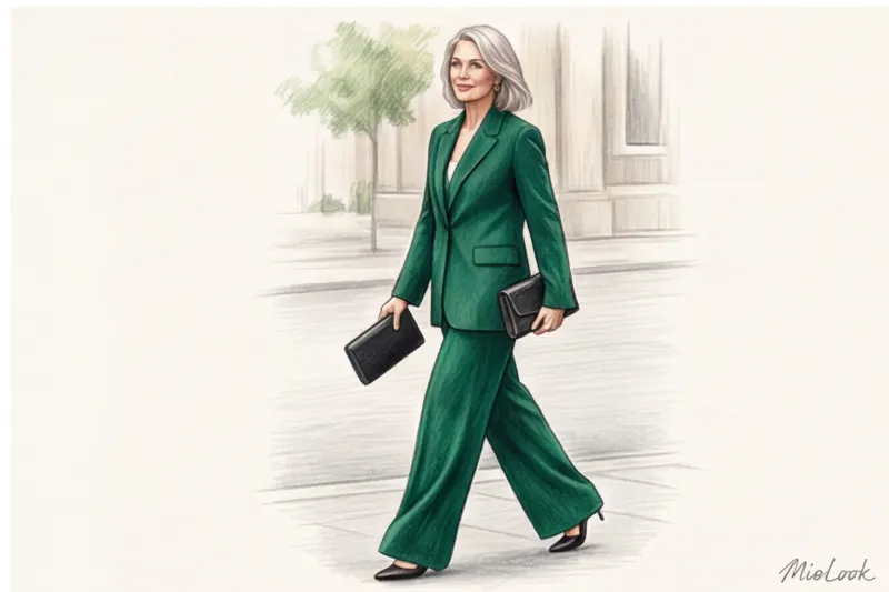 Нарядная одежда для женщин 50 лет: что надеть на свадьбу, юбилей или в театр - 9