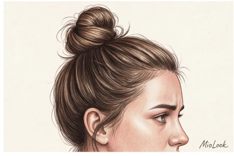 Безопасные и стильные прически для декрета (чтобы ребенок не тянул за волосы) - 7