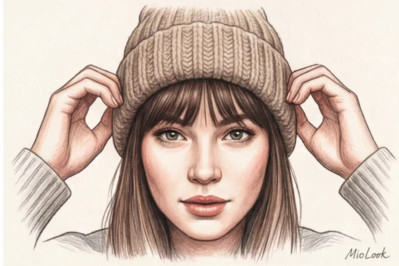 Как носить шапку с челкой: советы стилистов и удачные фасоны - 6