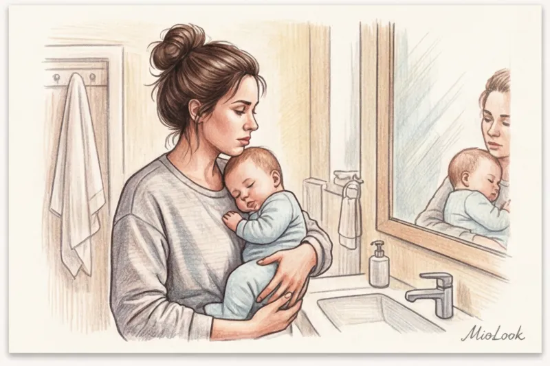 Как подобрать практичную стрижку для декрета с помощью нейросетей - 8