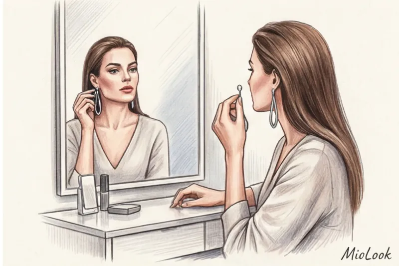 Квадратное лицо: как смягчить черты с помощью правильных вырезов и украшений - 6