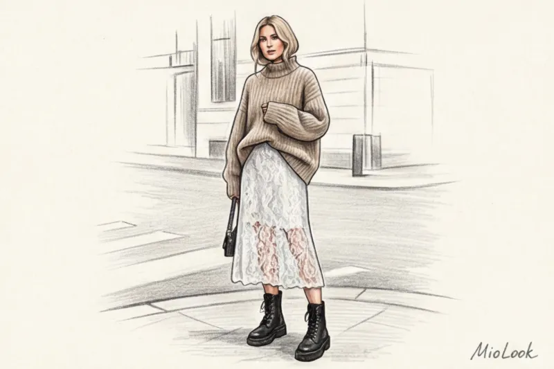 Полупрозрачные фактуры: как носить кружево, сетку и органзу в повседневных луках - 5