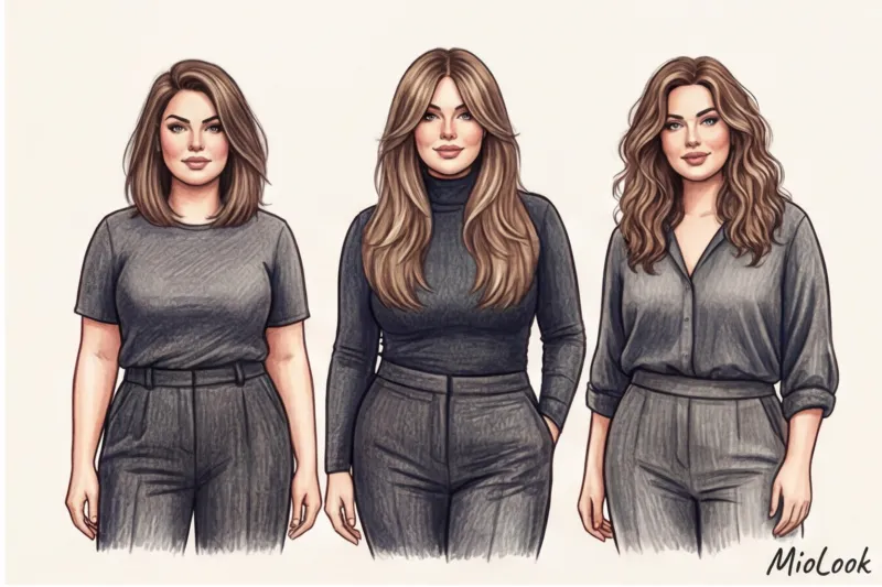 Стрижки для полных женщин: как сбалансировать фигуру с помощью объема волос - 3