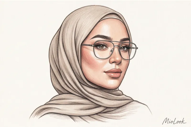 Макияж для тех, кто носит хиджаб и очки - 8