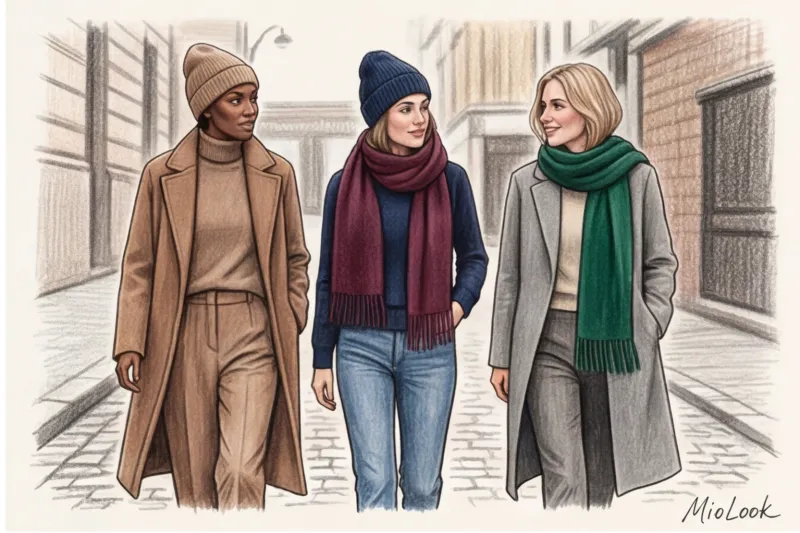 Должны ли шапка и шарф быть одного цвета? Современные правила сочетания - 3